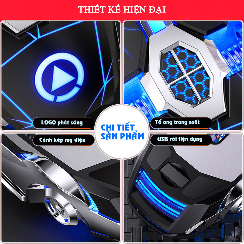 Chuột Gaming Không Dây Kết Nối 2.4G LED RGB 1600DPI Chơi Game, Chuột Văn Phòng A7