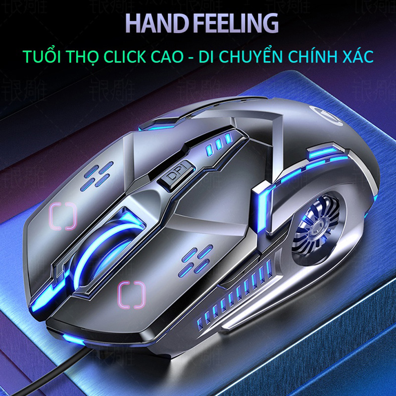 Chuột Gaming Có Dây LED RGB 3200DPI Chơi Game, Chuột Văn Phòng G5