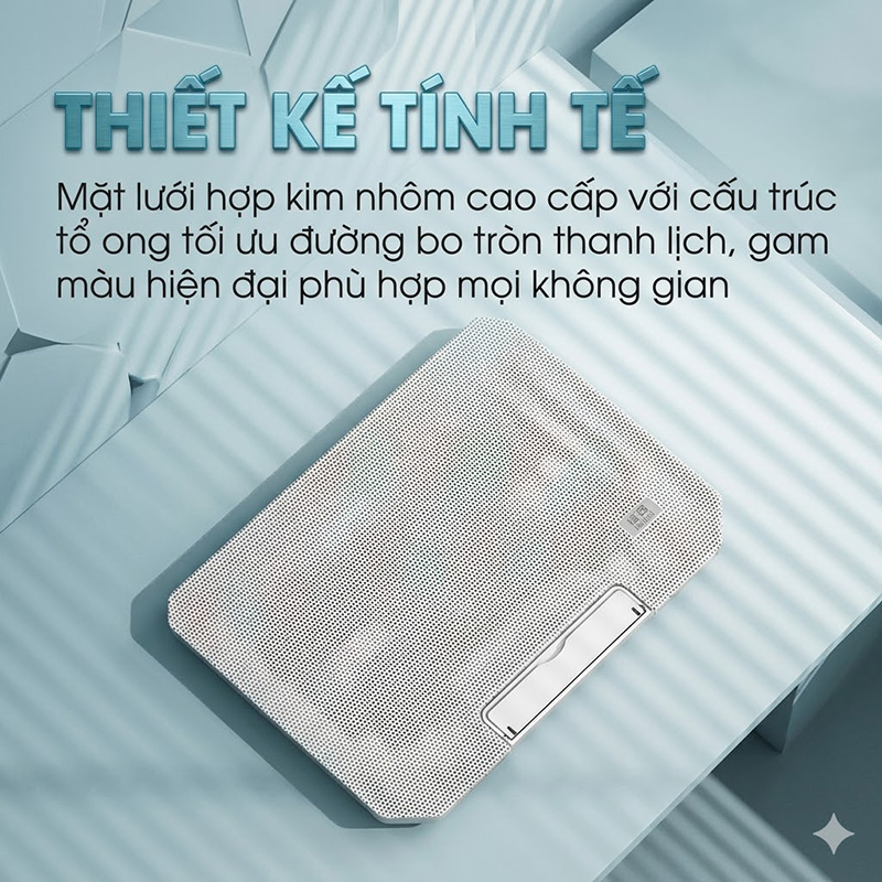 Đế Tản Nhiệt Cao Cấp  Laptop Loại 8 Quạt Tốc Độ Quay Cực Đại 2800 vòng / phút - Q100
