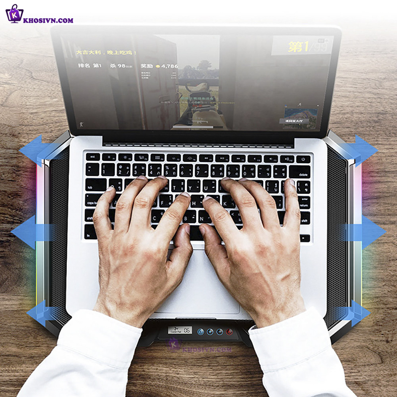Đế Tản Nhiệt Laptop Gaming Làm Mát Nhanh Chống Ồn Q8