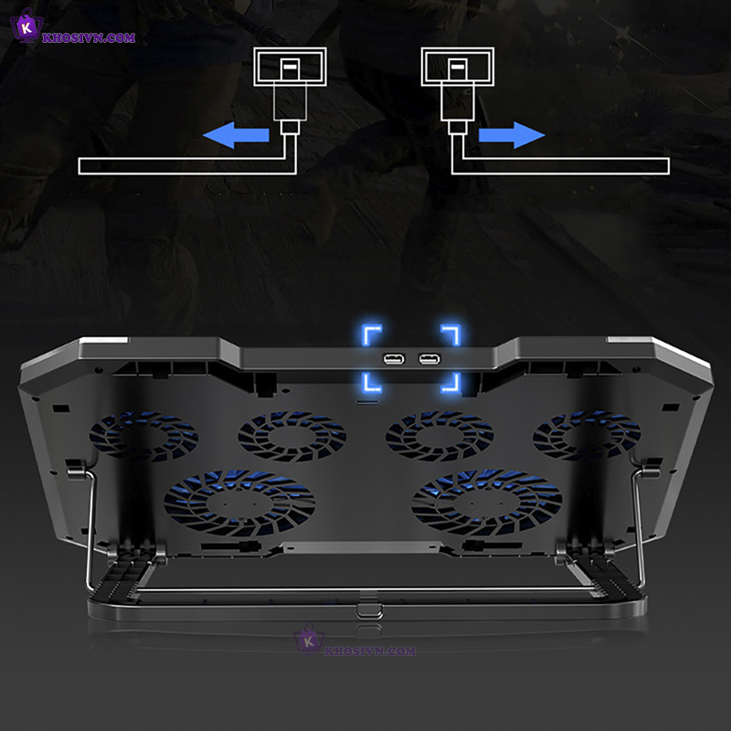 Đế Tản Nhiệt Laptop Gaming Làm Mát Nhanh Chống Ồn Q8
