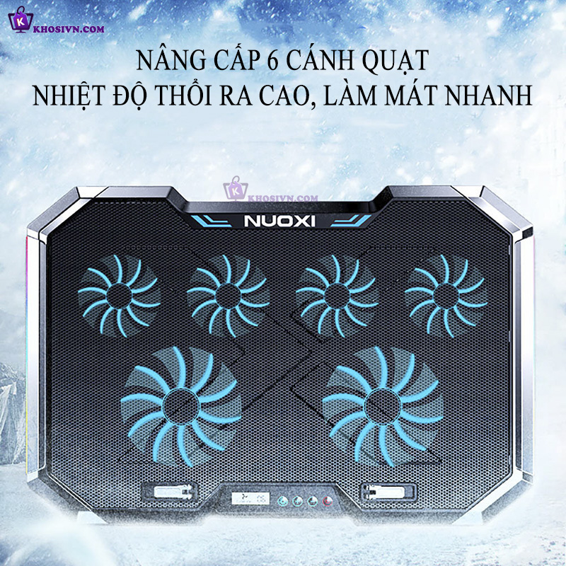 Đế Tản Nhiệt Laptop Gaming Làm Mát Nhanh Chống Ồn Q8