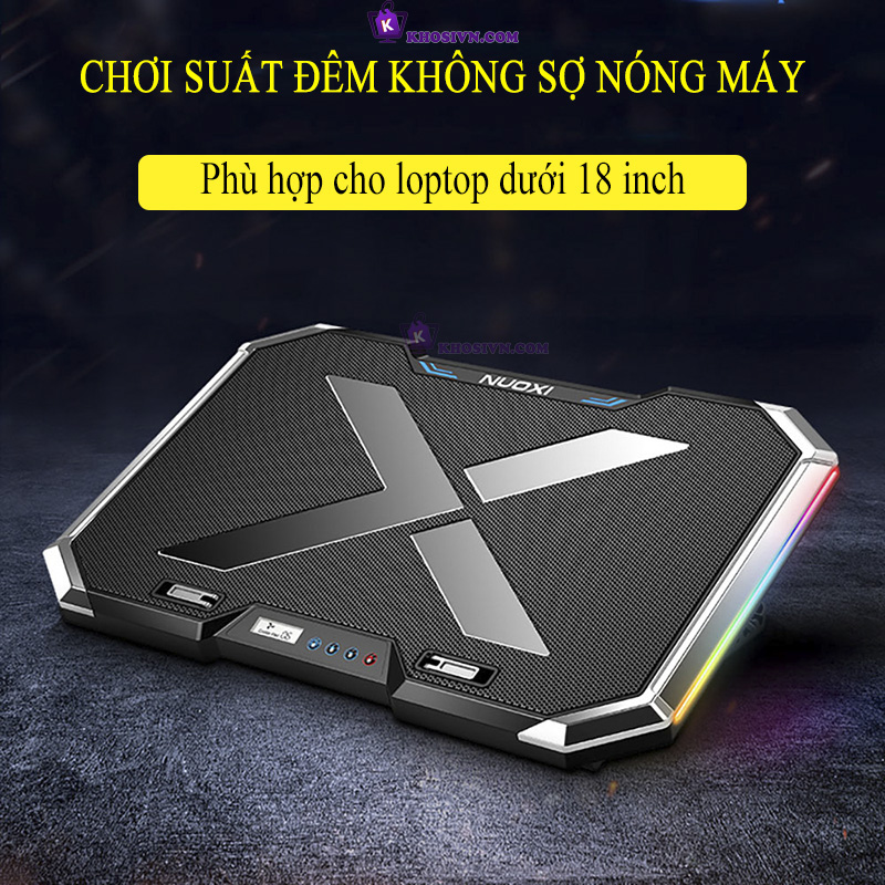Đế Tản Nhiệt Laptop Gaming Làm Mát Nhanh Chống Ồn Q8