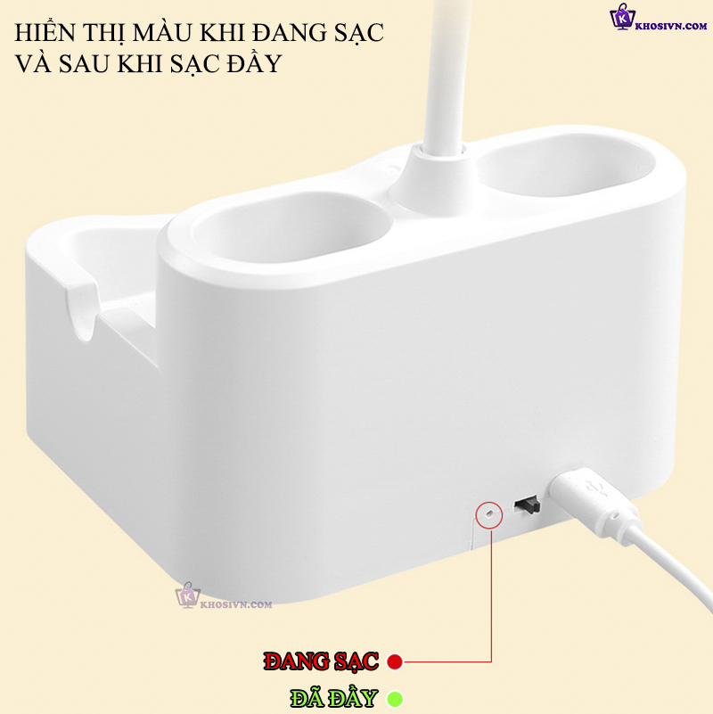 Đèn Học Tích Điện Pin Sạc 3 Màu Ánh Sáng Điều Chỉnh Được Độ Sáng SL-942