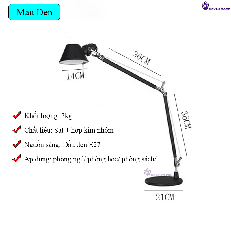 Đèn Học Đèn Bàn Làm Việc Trang Trí Bàn Decor Phong Cách Châu Âu 8082A