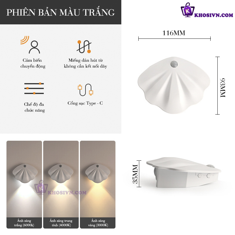 Đèn LED Cảm Biến Gắn Tường L2601VS