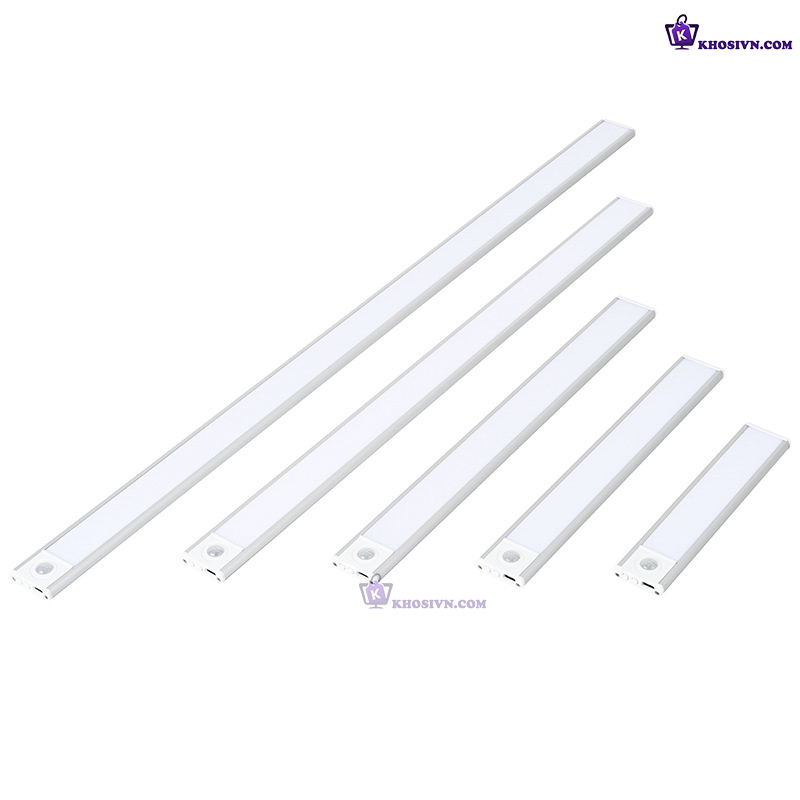 Đèn Cảm Biến Chuyển Động Khung Hợp Kim Nhôm 3 Màu Ánh Sáng Đèn Gắn Tủ Quần Áo, Tủ Trang Trí L1005