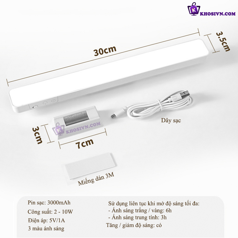 Đèn Học Tích Điện Dán Tường SL-963