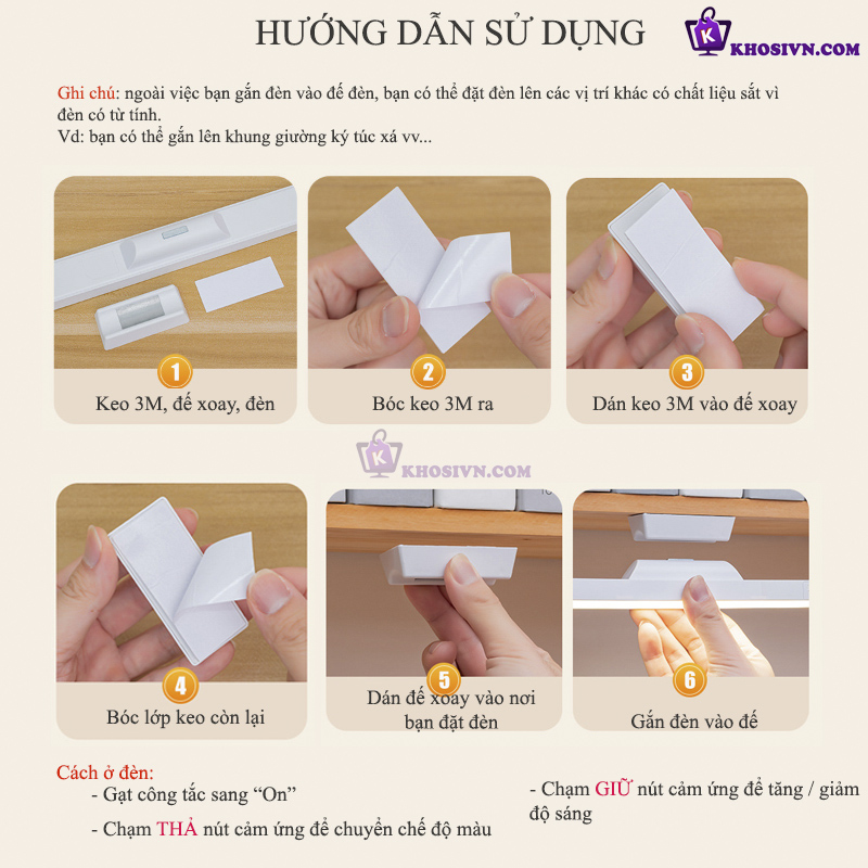 Đèn Học Tích Điện Dán Tường SL-963