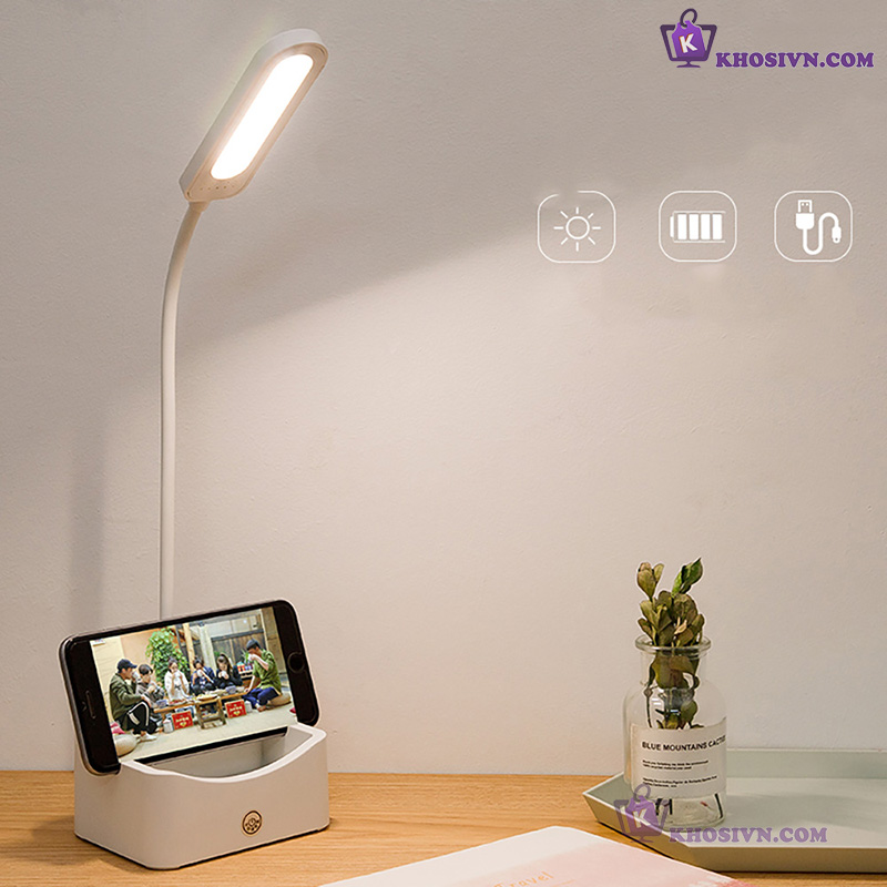 Đèn Tích Điện Pin Sạc Cho Bé 3 Màu Ánh Sáng Điều Chỉnh Được Độ Sáng SL-868