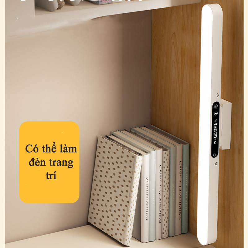 Đèn Tích Điện Gắn Tường Chống Cận Thị Pin Sạc Tích Hợp Đồng Hồ, Báo Thức, 3 Màu Ánh Sáng Tăng Giảm Độ Sáng - SL-999