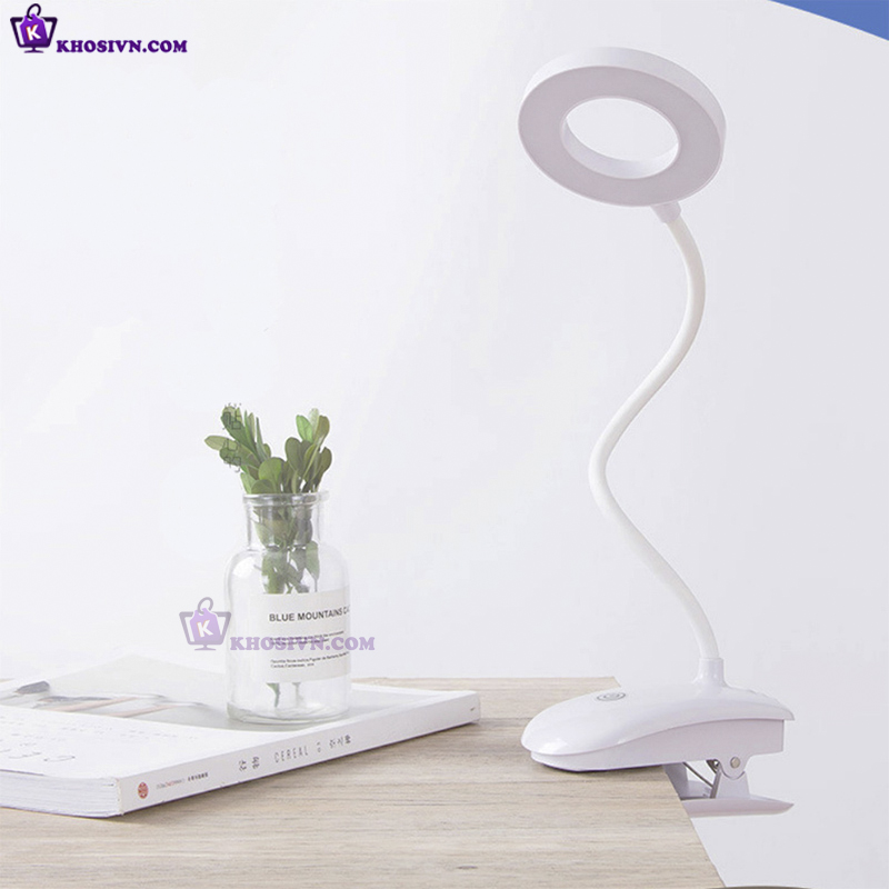 Đèn Học Kẹp Bàn Tích Điện 3 Màu Ánh Sáng SL-828