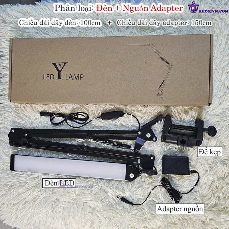 Đèn LED Kẹp Bàn 12W Cỡ Lớn 3 Màu Ánh Sáng LT-01