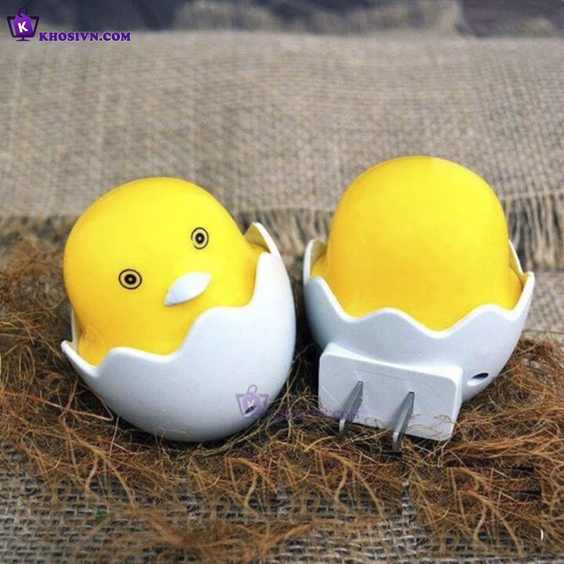 Đèn Ngủ Cảm Biến Ánh Sáng Mini Hình Con Vịt Gắn Tường Cute