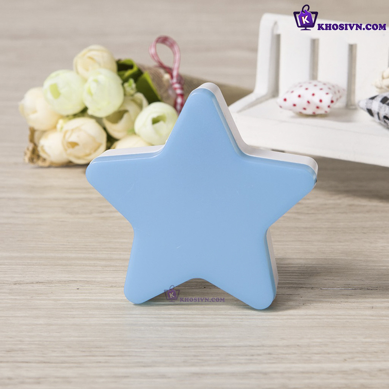 Đèn Ngủ Cảm Biến Ánh Sáng Tự Động Gắn Tường Hình Ngôi Sao