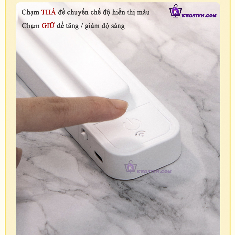 Đèn Học Sạc Pin Tích Điện, Đèn Học Để Bàn Gấp Gọn Đèn Gắn Tường Đọc Sách Đa Năng 3 Màu Ánh Sáng