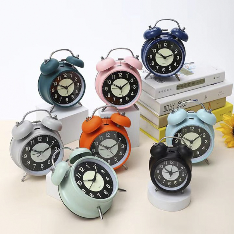 Địa Chỉ Mua Sỉ Đồng Hồ Chuông Reo Báo Thức To Để Bàn Size Lớn 4inch Có LED Dùng Kim Trôi - YH668 Tại TPHCM - Khosivn.com