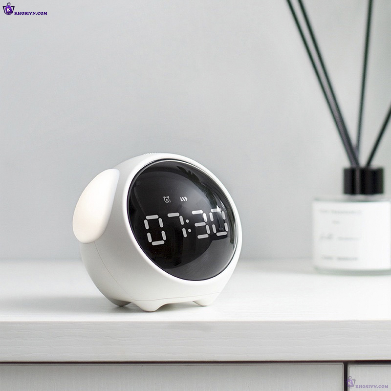 Đồng Hồ LED Decor Để Bàn Xiaomi Emoji Cute Tích Hợp Đèn Ngủ Cảm Biến Âm Thanh Phiên Bản Cảm Xúc -  Emoji