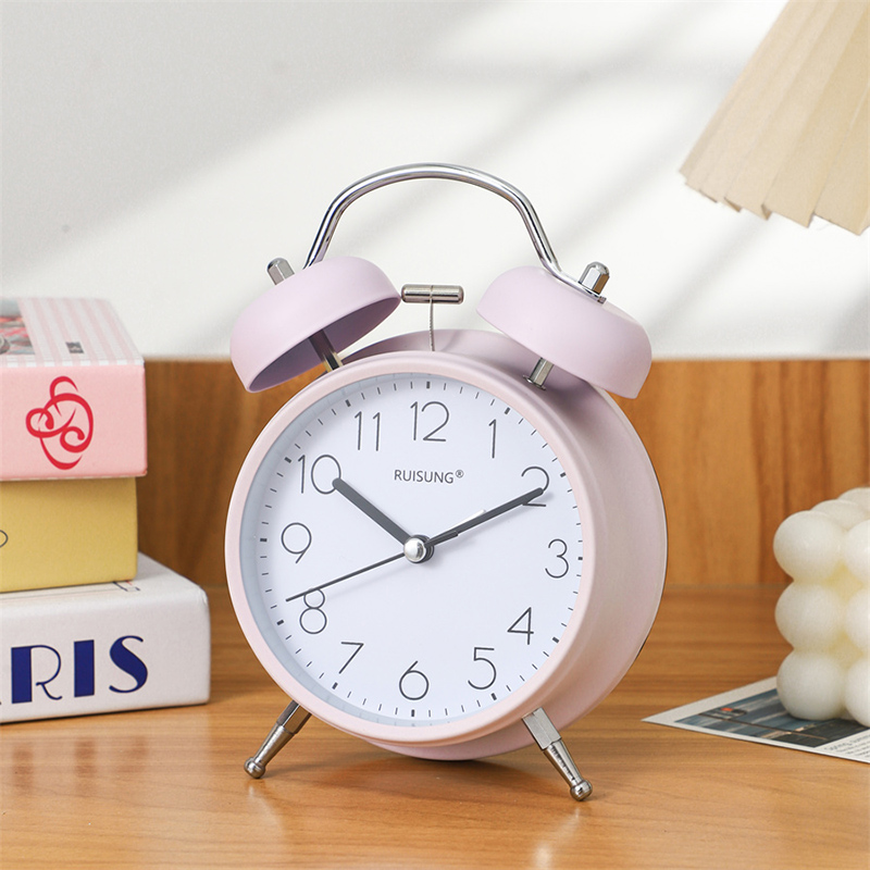 Đồng Hồ Chuông Reo Decor Để Bàn Size Lớn Có Đèn LED Xem Ban Đêm - 3304PA