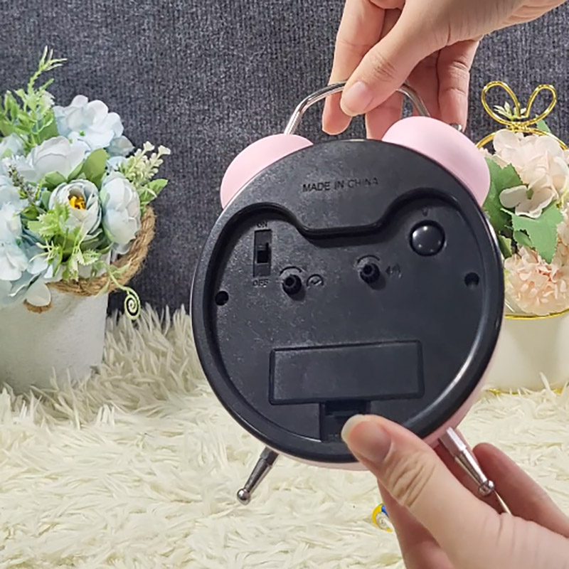 Đồng Hồ Chuông Reo Decor Để Bàn Size Lớn Có Đèn LED Xem Ban Đêm - 3304PA