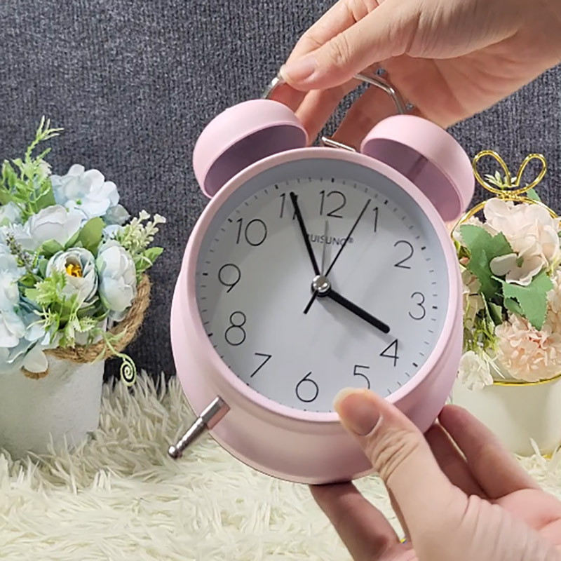 Đồng Hồ Chuông Reo Decor Để Bàn Size Lớn Có Đèn LED Xem Ban Đêm - 3304PA