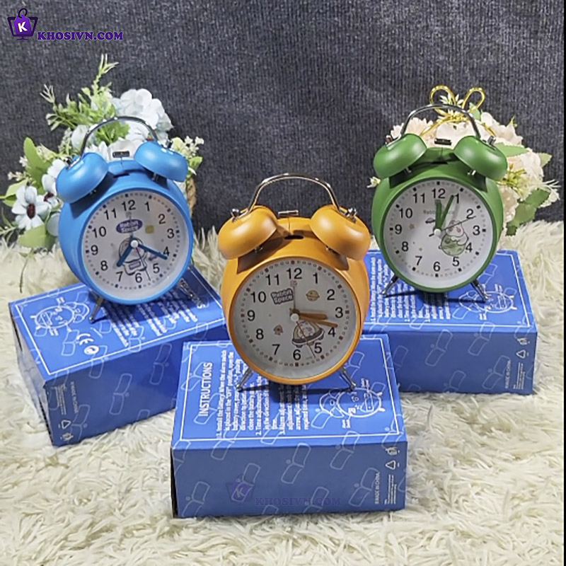 Đồng Hồ Chuông Reo Báo Thức Size Lớn 4 Inch In Hình Hoạt Hình Cute - 3304HH