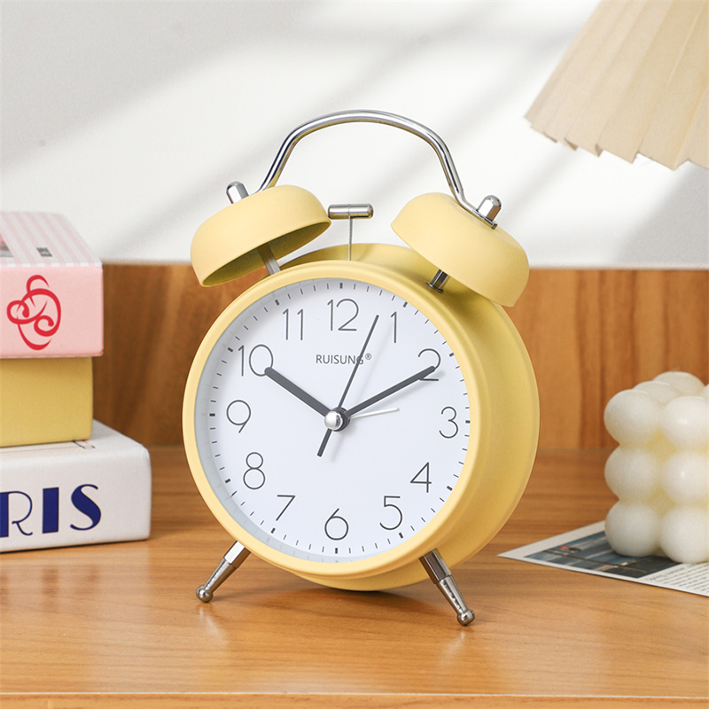 Đồng Hồ Chuông Reo Decor Để Bàn Size Lớn Có Đèn LED Xem Ban Đêm - 3304PA