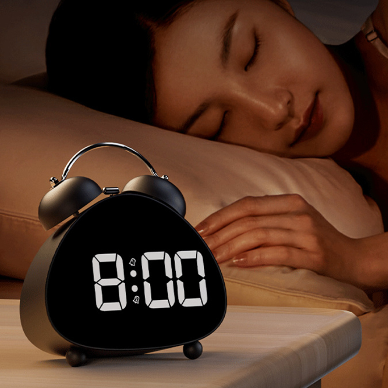Đồng Hồ Chuông Reo Báo Thức Màn Hình LED Để Bàn Hiển Thị Đa Chức Năng HL-8898
