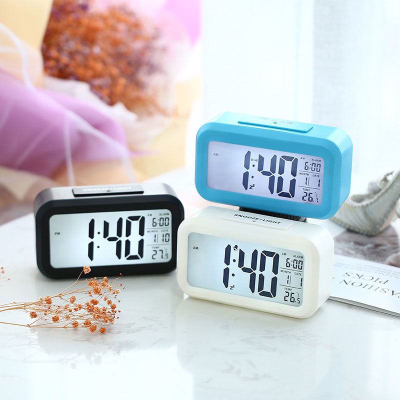 Đồng Hồ LED Màn Hình LCD Hiển Thị Đa Chức Năng Có Báo Thức HL-1019