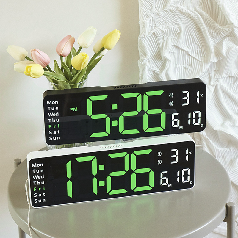 Đồng Hồ LED Treo Tường Để Bàn Có Báo Thức, Đếm Ngược, Bấm Giờ - 6629