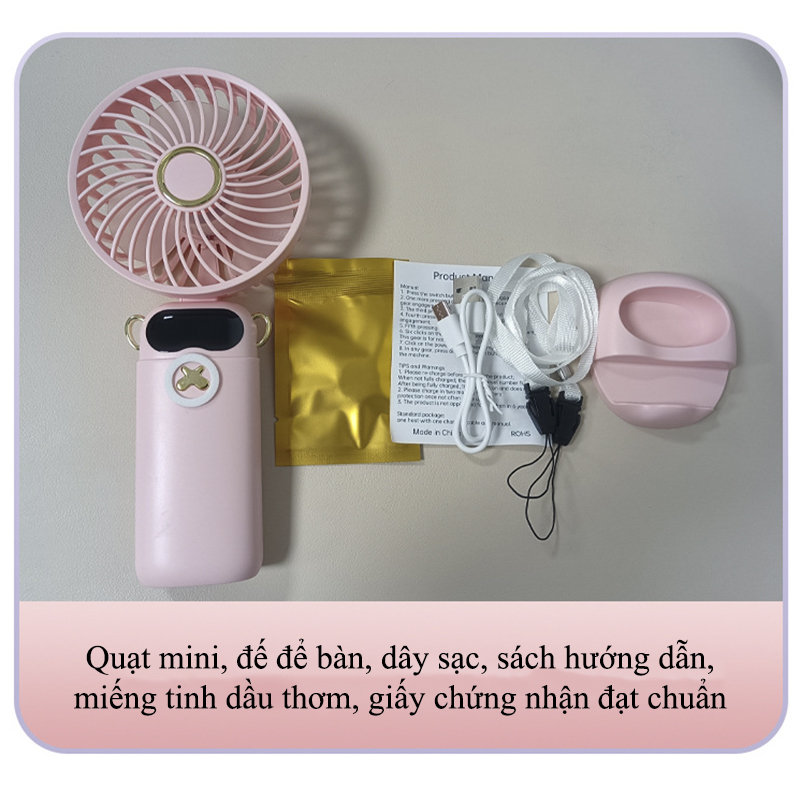 Lợi Ích Và Tiện Lợi Khi Sở Hữu Quạt Cầm Tay Tích Điện Đa Chức Năng Có Đế Tháo Rời DS68