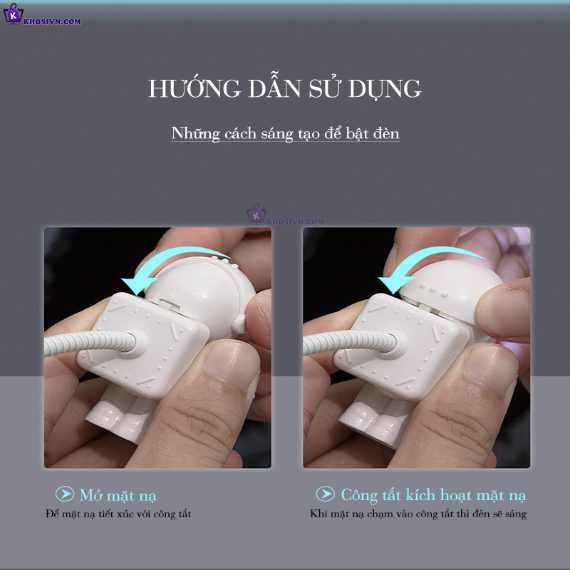 Đèn USB Đèn Bảo Vệ Mắt Đèn LED Đọc Sách Mini Di Động Uốn Dẻo DUSB - Vũ Trụ