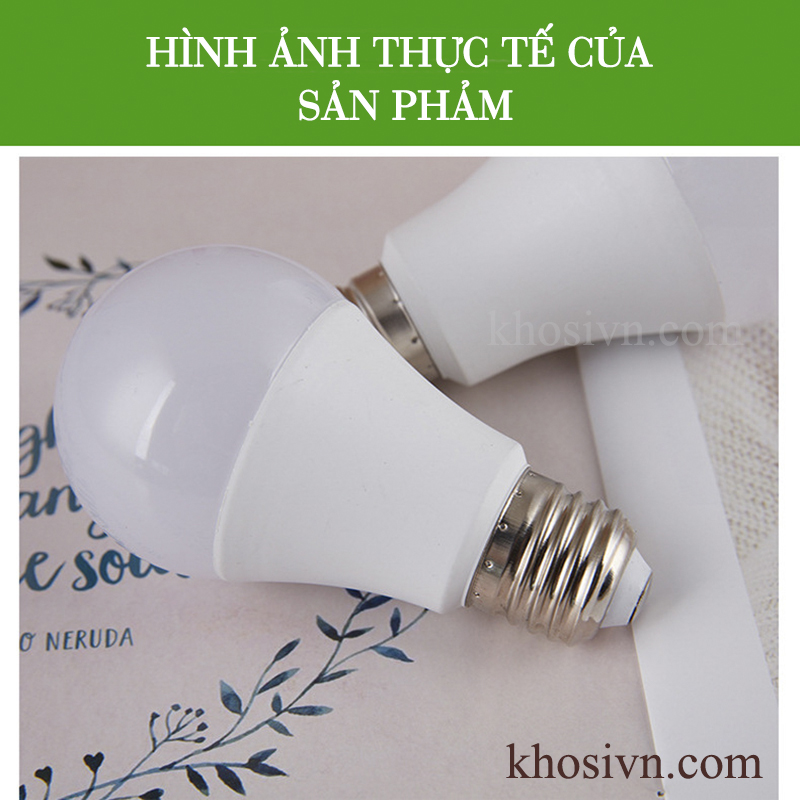 Bóng Đèn Led Bulb Đuôi E27 3 Màu