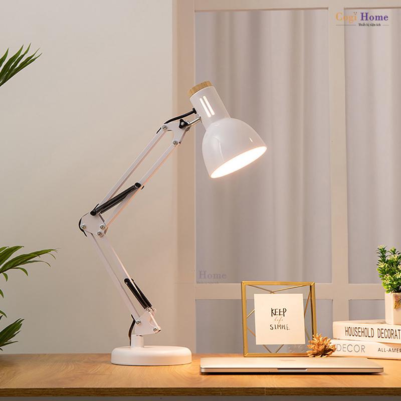 Đèn Pixar 118G Đèn Làm Việc Để Bàn Đèn Học Màu Đen Kèm Bóng Đèn LED 5W Ánh Sáng Trắng