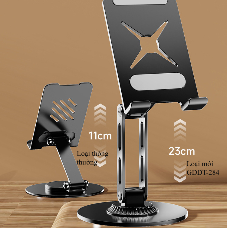 Giá Đỡ Điện Thoại Xoay 360 Độ Gấp Gọn Chất Liệu Hợp Kim Nhôm Cao Cấp No284
