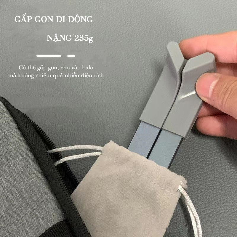 Giá Đỡ Laptop, Giá Đỡ Máy Tính Bảng Gấp Gọn Hình Chữ X, Chất Liệu Hợp Kim Nhôm Cao Cấp Kèm Túi Vải - GĐLP X1-Pro