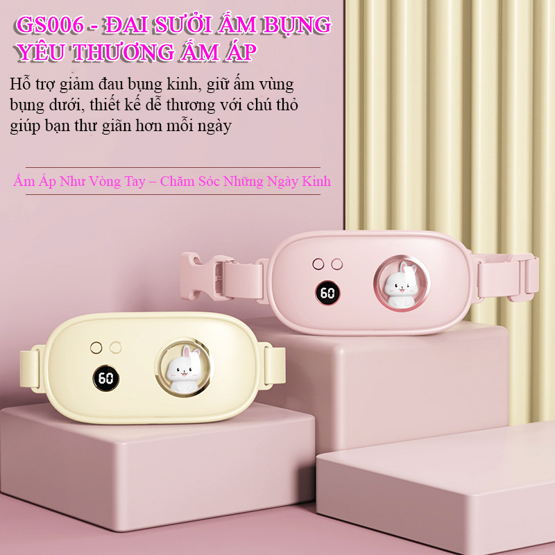 Đai Đeo Massage Làm Ấm Bụng Giảm Đau Bụng Đau Lưng Đau Bụng Kinh Ngày Dâu Cho Phụ Nữ