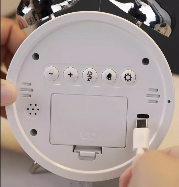 Đồng Hồ Chuông Reo Báo Thức Màn Hình LED Để Bàn Hiển Thị Thời Gian, Nhiệt Độ, Ngày Tháng - HL-8891