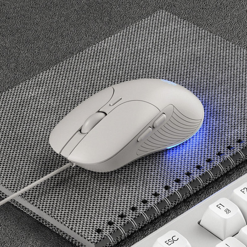 Chuột Gaming Inphic Văn Phòng Có Dây Có LED RGB 4 Mức Điều Chỉnh Độ Nhạy Lên Đến 7200 dpi - Inphic B2