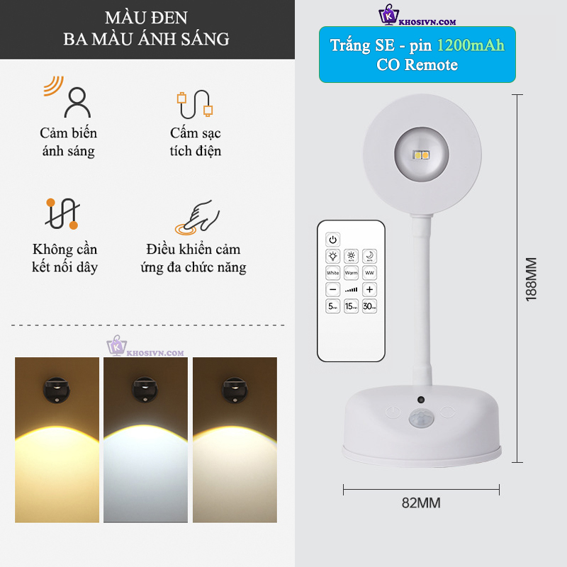 Đèn Cảm Biến Chuyển Động Đèn LED Không Dây Trang Trí Gắn Tường Rọi Tranh L2201