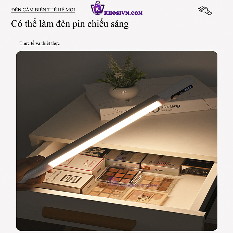 Đèn Cảm Biến Chuyển Động LED Không Dây Đa Năng Pin Sạc Gắn Tường Tủ Bếp Tủ Áo Phòng Ngủ - L2901