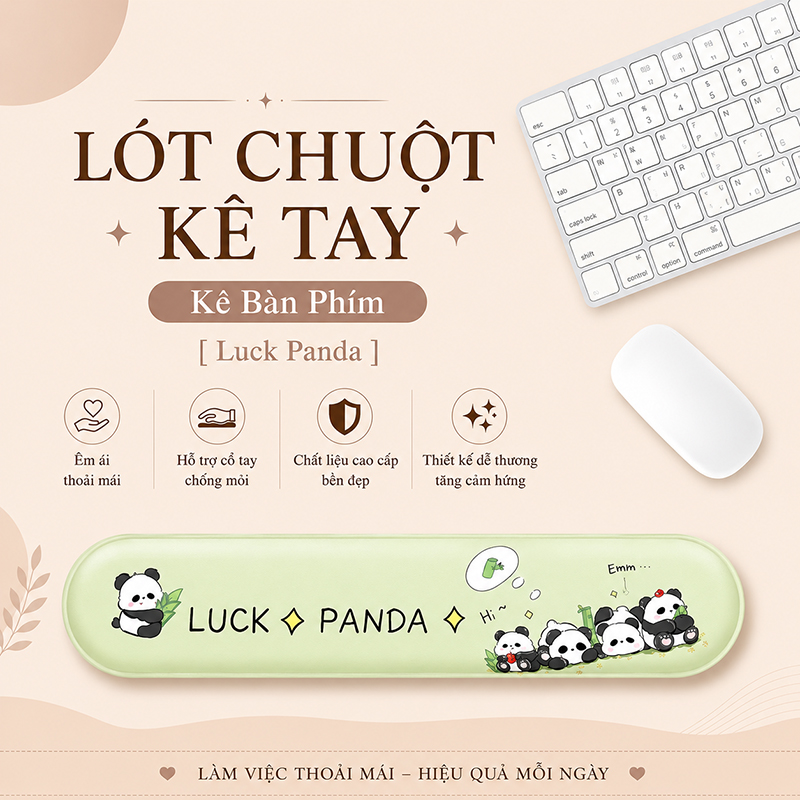Lót Chuột Có Đệm Kê Cổ Tay Chống Mỏi, KÊ BÀN PHÍM Dùng Để Kê Tay Khi Sử Dụng Bàn Phím