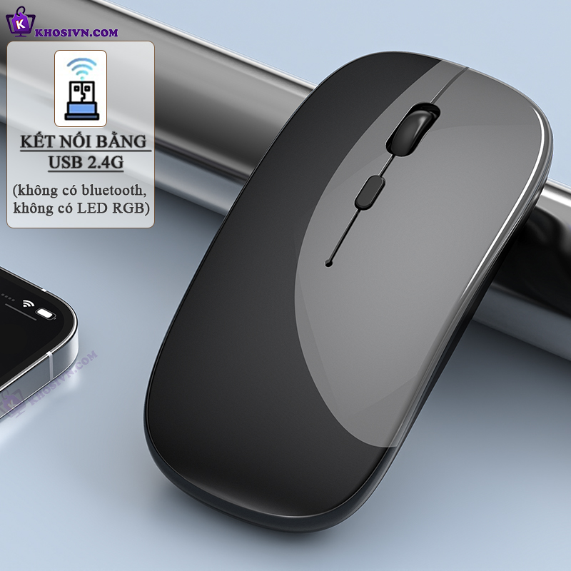Chuột Bluetooth Không Dây Pin Sạc Siêu Mỏng Chuột Dùng Cho Điện Thoại Máy Tính - M1