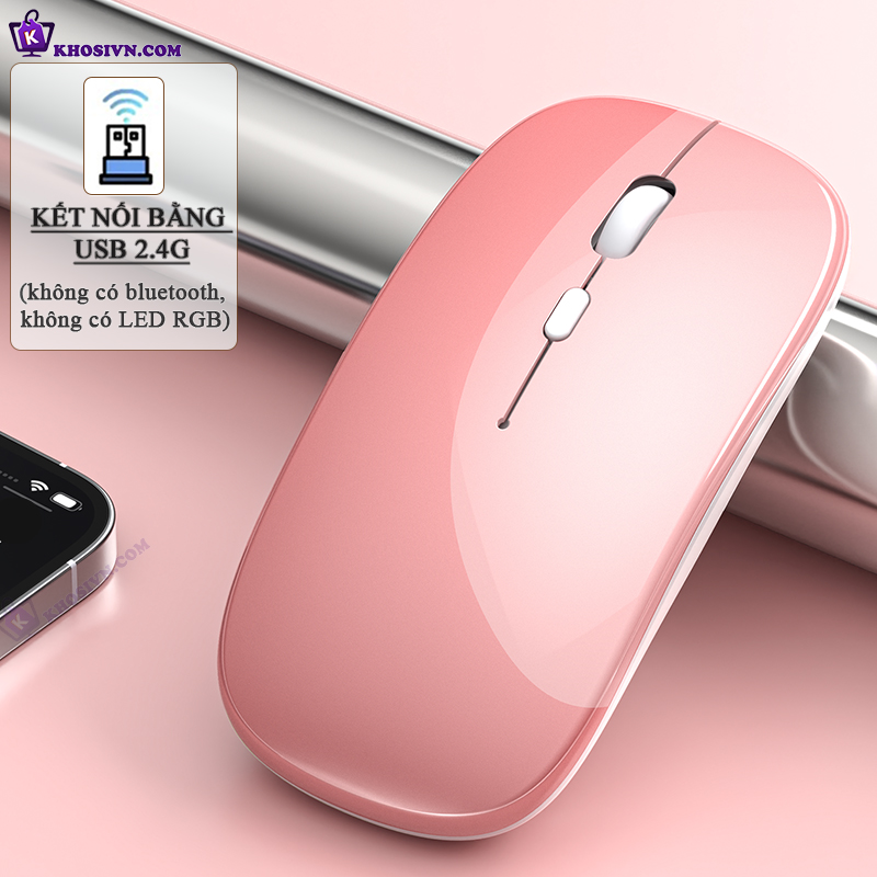 Chuột Bluetooth Không Dây Pin Sạc Siêu Mỏng Chuột Dùng Cho Điện Thoại Máy Tính - M1