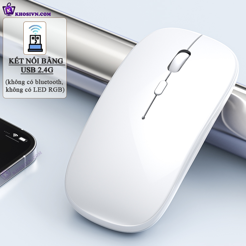 Chuột Bluetooth Không Dây Pin Sạc Siêu Mỏng Chuột Dùng Cho Điện Thoại Máy Tính - M1