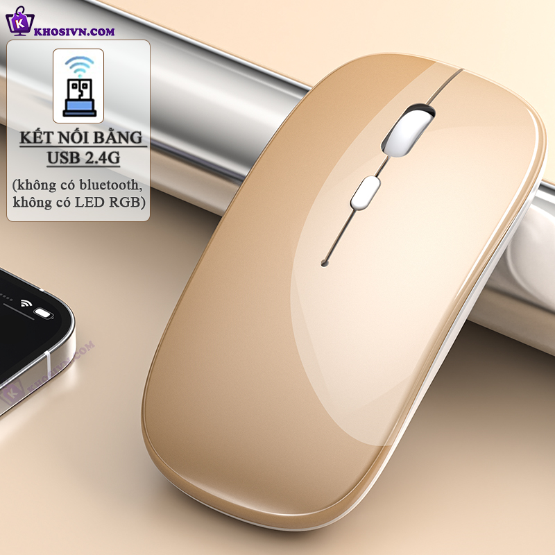 Chuột Bluetooth Không Dây Pin Sạc Siêu Mỏng Chuột Dùng Cho Điện Thoại Máy Tính - M1
