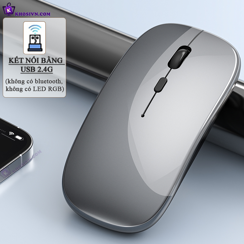Chuột Bluetooth Không Dây Pin Sạc Siêu Mỏng Chuột Dùng Cho Điện Thoại Máy Tính - M1