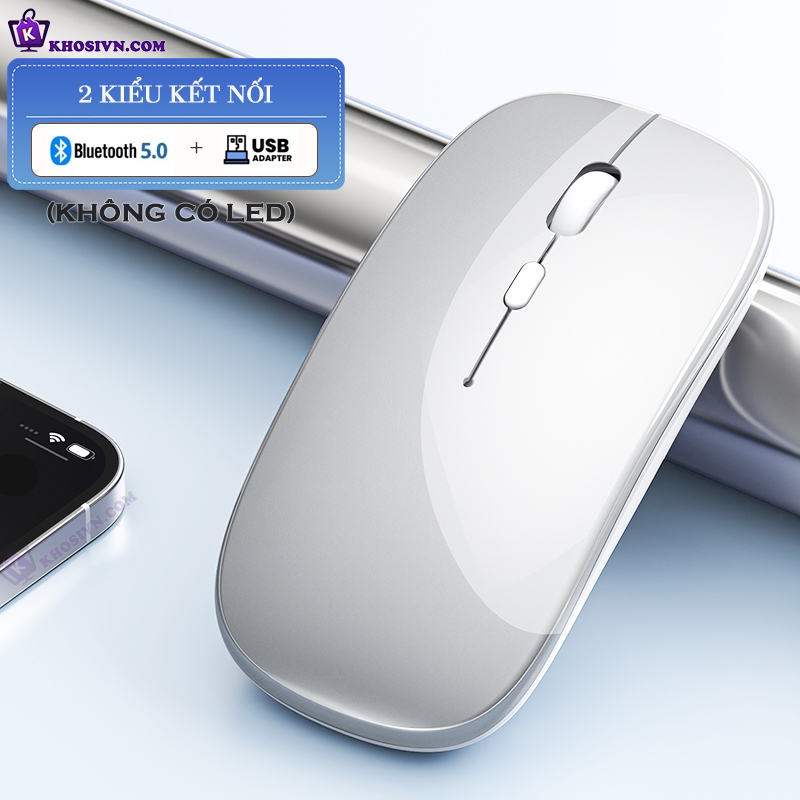 Chuột Bluetooth Không Dây Pin Sạc Siêu Mỏng Chuột Dùng Cho Điện Thoại Máy Tính - M1