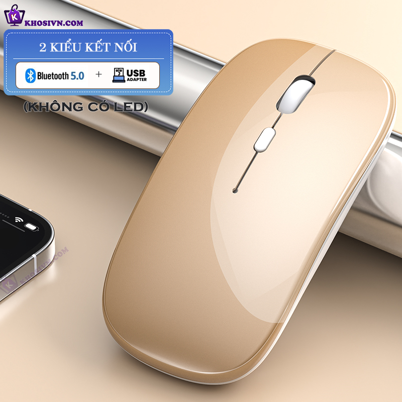 Chuột Bluetooth Không Dây Pin Sạc Siêu Mỏng Chuột Dùng Cho Điện Thoại Máy Tính - M1
