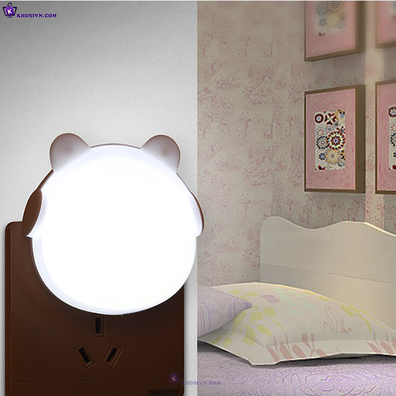 Đèn Ngủ Cảm Ứng LED Tai Mèo Cute Dễ Thương Cảm Biến Ánh Sáng Bật Tắt Tự Động